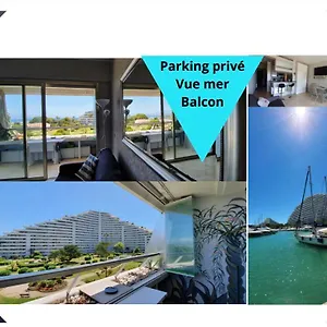  Appartement Lovely In Marina Baie Des Anges- Baronnet - Sew View, Free Parking Spaces On Site, Restaurants, Beach, Supermarket